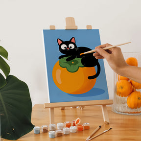 Måla efter siffror - 6 minimålningar | Svart katt-prisset