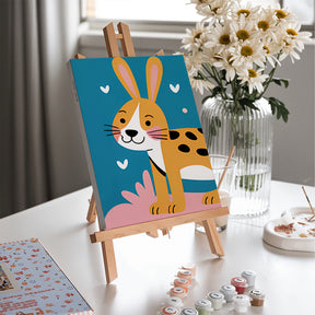 Måla efter siffror - 6 minimålningar | Set med lekfulla varelser