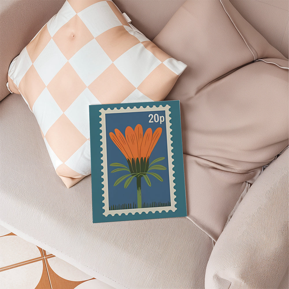 Måla efter siffror - 6 minimålningar | Set med vintage naturtryck