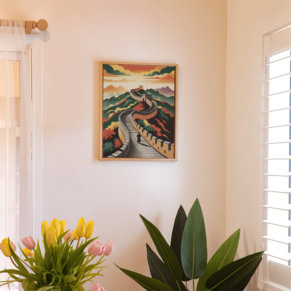 Måla efter siffror - 6 minimålningar | Världens underverk med stilset