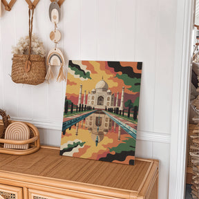 Måla efter siffror - 6 minimålningar | Världens underverk med stilset