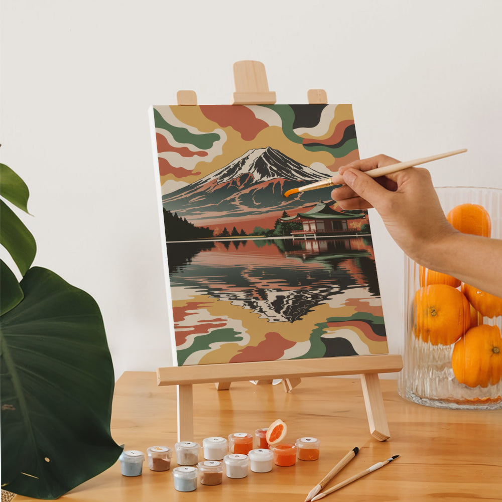 Måla efter siffror - 6 minimålningar | Världens underverk med stilset