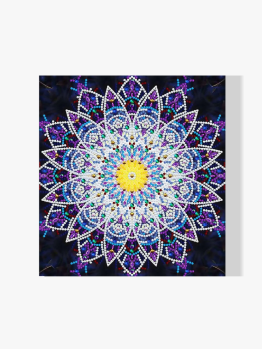 Mandala Lila | Glow in the Dark - Malen nach Zahlen