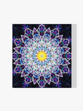 Mandala Lila | Glow in the Dark - Malen nach Zahlen
