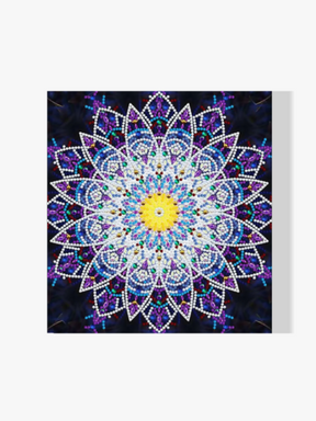 Mandala Lila | Glow in the Dark - Malen nach Zahlen