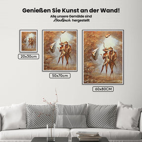 Mann und Frau Kunst 1 | Aurora Borealis - Malen nach Zahlen