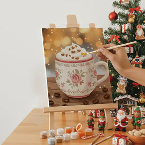 Måla efter siffror - 6 minimålningar | Set med abstrakta affirmationer