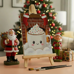 Måla efter siffror - 6 minimålningar | Set med abstrakta affirmationer