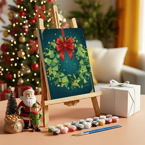 Måla efter siffror - 6 minimålningar | Set med abstrakta affirmationer