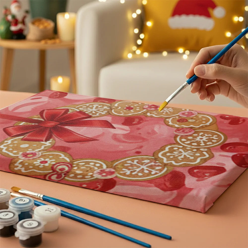 Måla efter siffror - 6 minimålningar | Set med abstrakta affirmationer