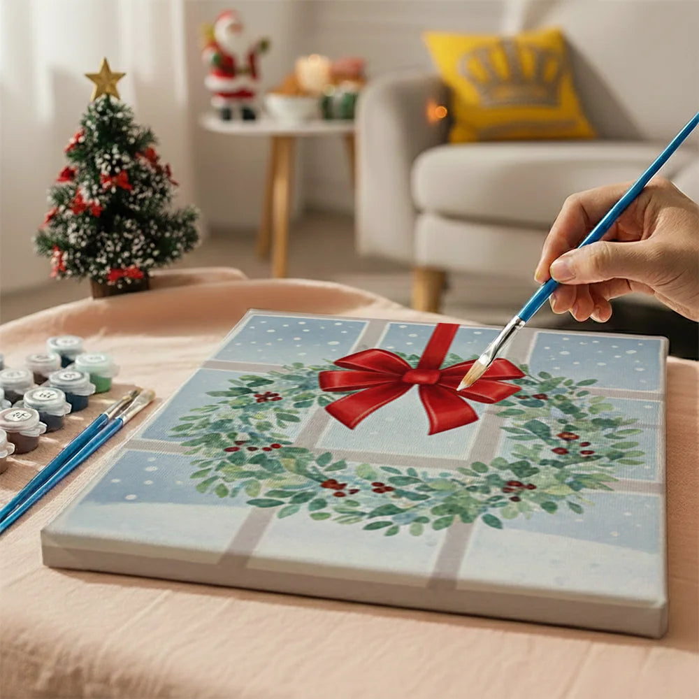 Måla efter siffror - 6 minimålningar | Set med abstrakta affirmationer