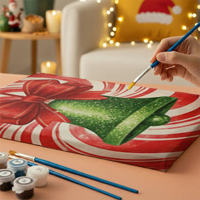 Måla efter siffror - 6 minimålningar | Set med abstrakta affirmationer