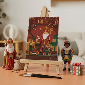 Måla efter siffror - 6 minimålningar | Set med abstrakta affirmationer