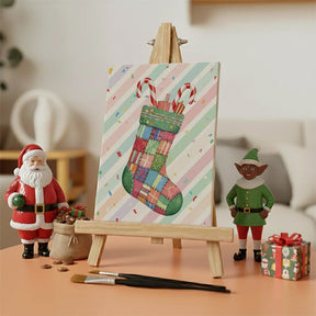 Måla efter siffror - 6 minimålningar | Set med abstrakta affirmationer