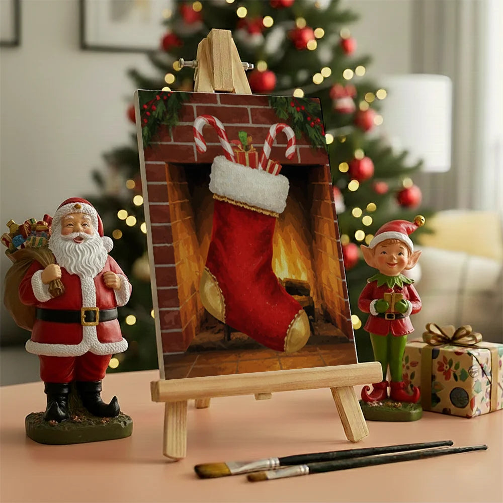 Måla efter siffror - 6 minimålningar | Set med abstrakta affirmationer