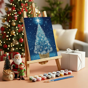 Måla efter siffror - 6 minimålningar | Set med abstrakta affirmationer