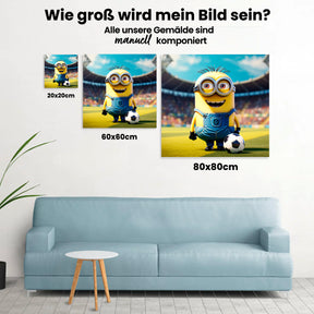 Minion im Stadium - Malen nach Zahlen