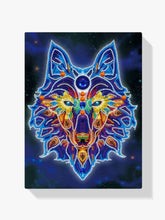 Mystischer Wolf | Glow in the Dark - Malen nach Zahlen