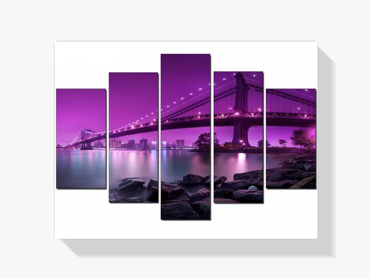 New York Skyline | 5 Teile - Malen nach Zahlen