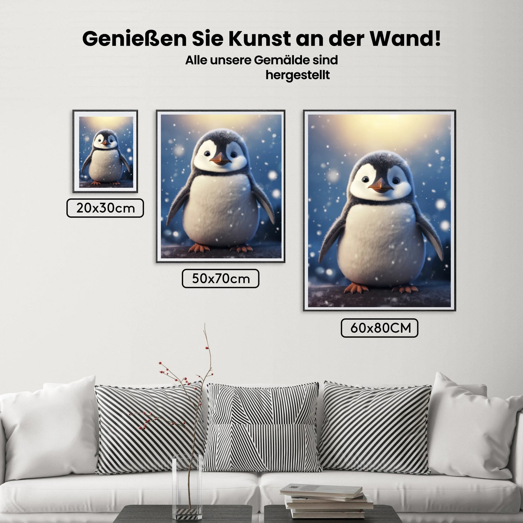 Niedlicher Pinguin - Malen nach Zahlen