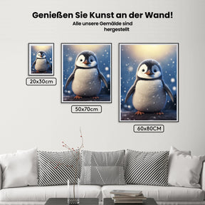 Niedlicher Pinguin - Malen nach Zahlen