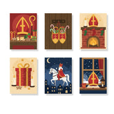 Måla efter siffror - 6 minimålningar | Set med abstrakta affirmationer