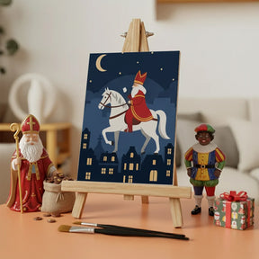 Måla efter siffror - 6 minimålningar | Set med abstrakta affirmationer