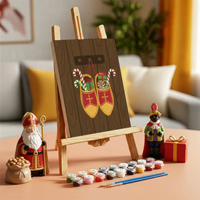 Måla efter siffror - 6 minimålningar | Set med abstrakta affirmationer