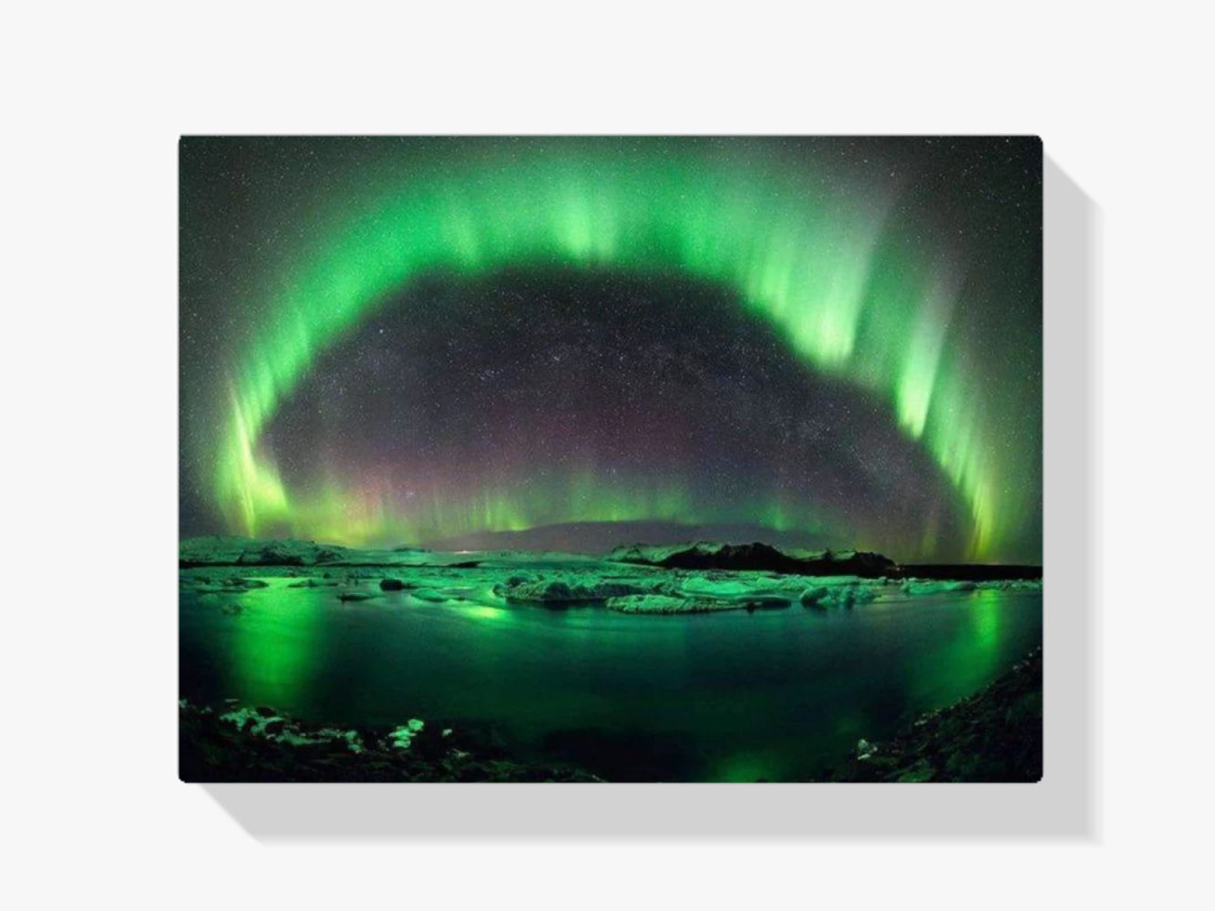 Nordlicht grün - Malen nach Zahlen