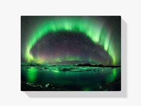 Nordlicht grün - Malen nach Zahlen