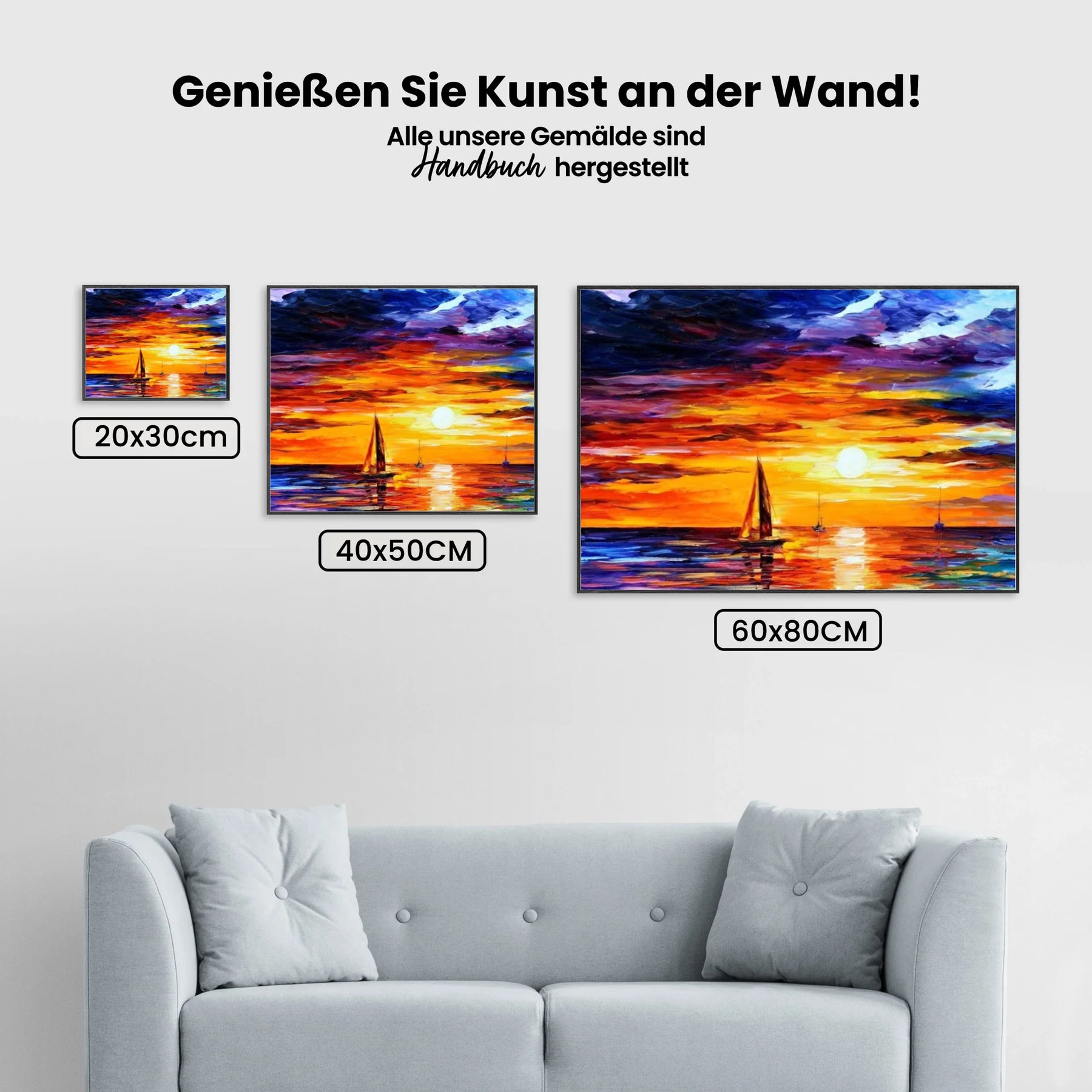 Ölgemälde Schiffe - Malen nach Zahlen