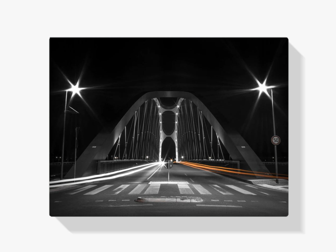 Osthafenbrücke Frankfurt - Malen nach Zahlen