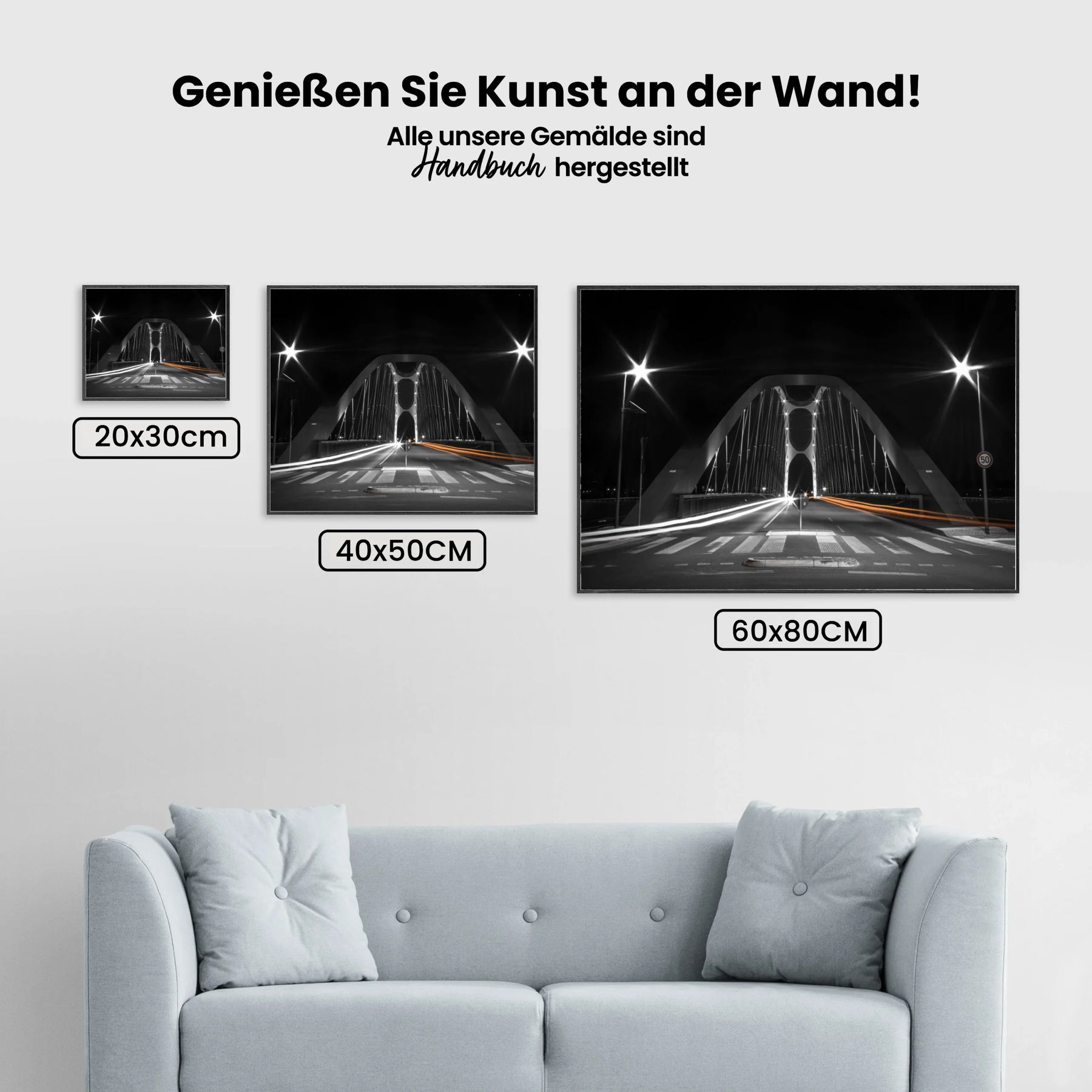 Osthafenbrücke Frankfurt - Malen nach Zahlen