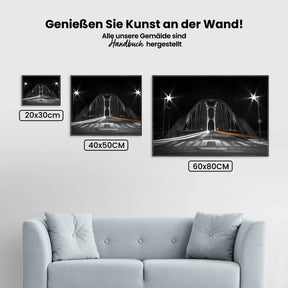 Osthafenbrücke Frankfurt - Malen nach Zahlen