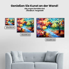 Paar im Park - Malen nach Zahlen