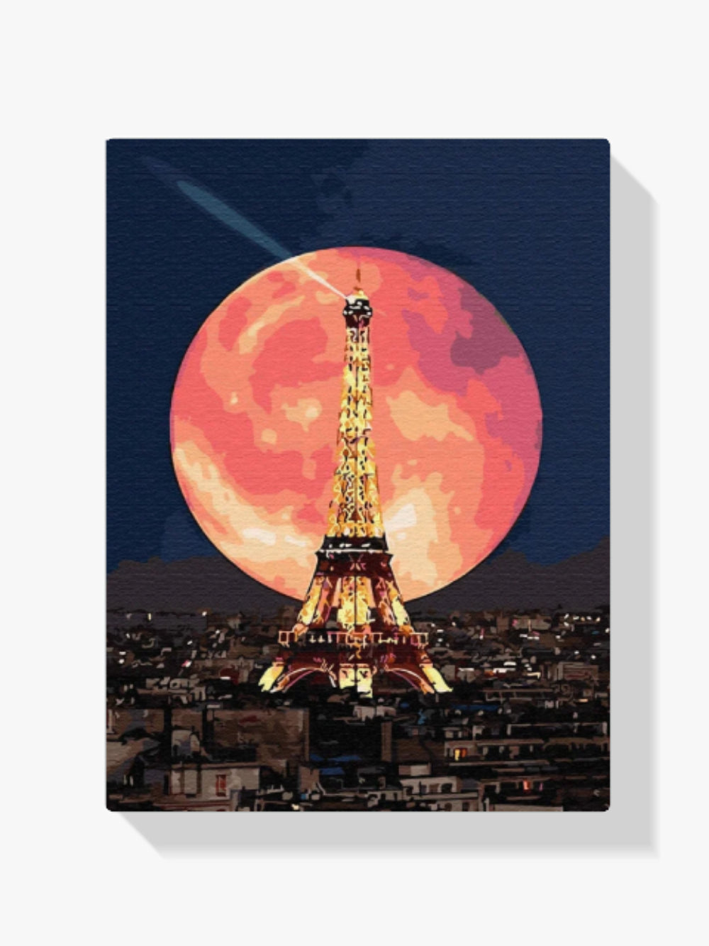Paris bei Nacht - Malen nach Zahlen