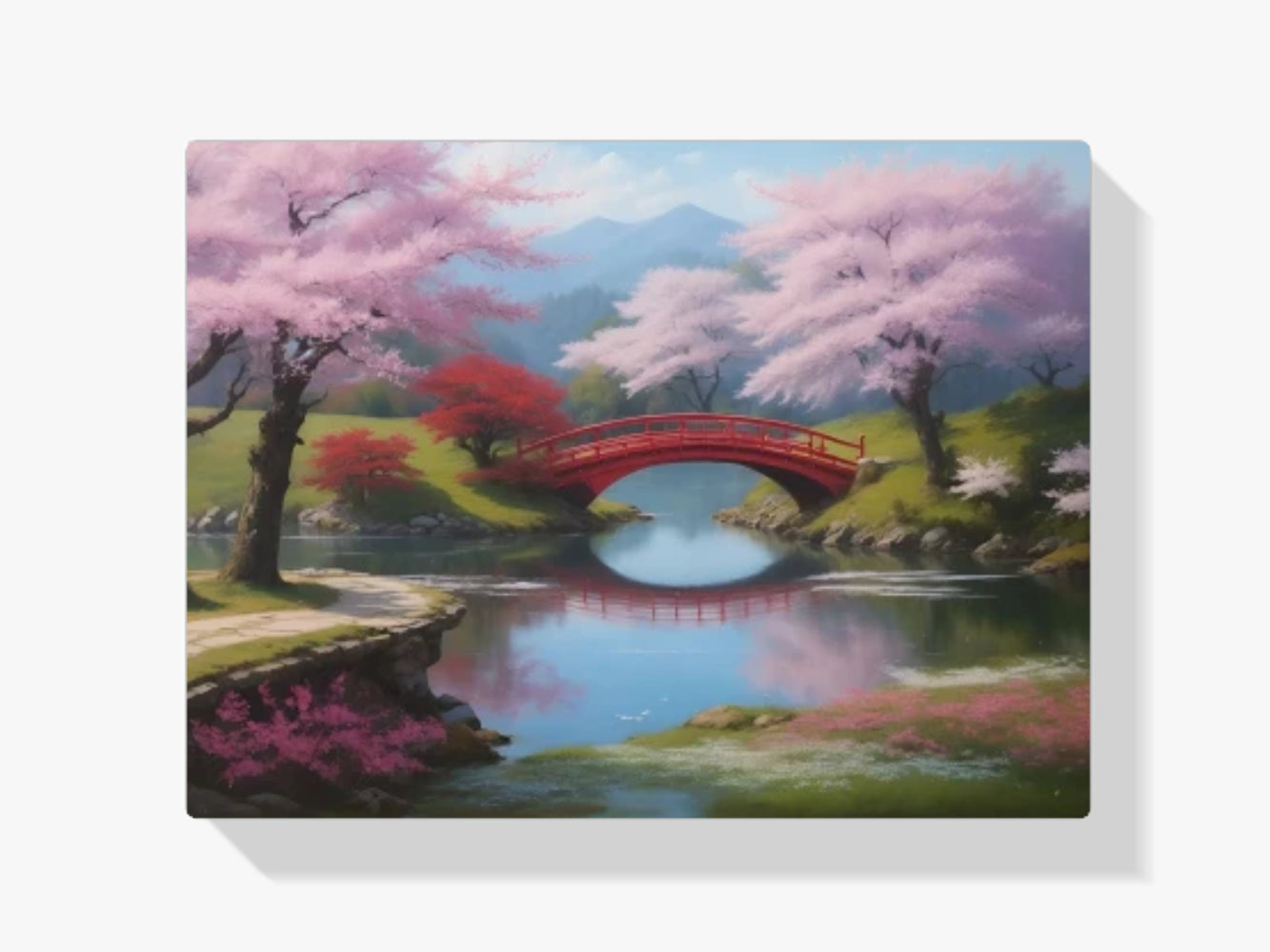 Park Kleine Rote Brücke - Malen nach Zahlen