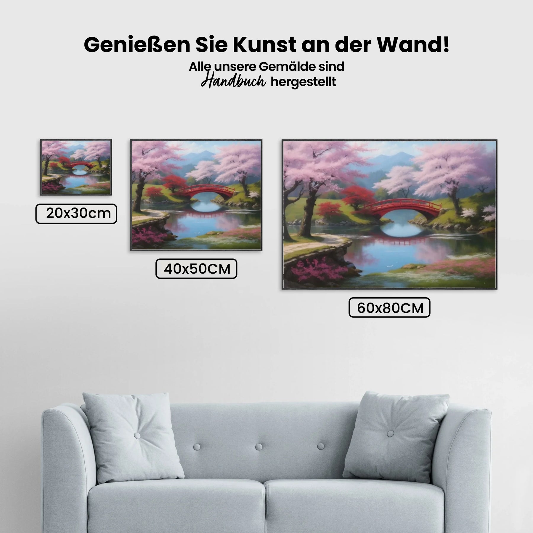 Park Kleine Rote Brücke - Malen nach Zahlen