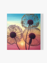 Pusteblumen Sonnenuntergang - Malen nach Zahlen