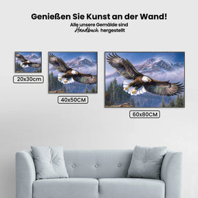 Raubvogel - Malen nach Zahlen