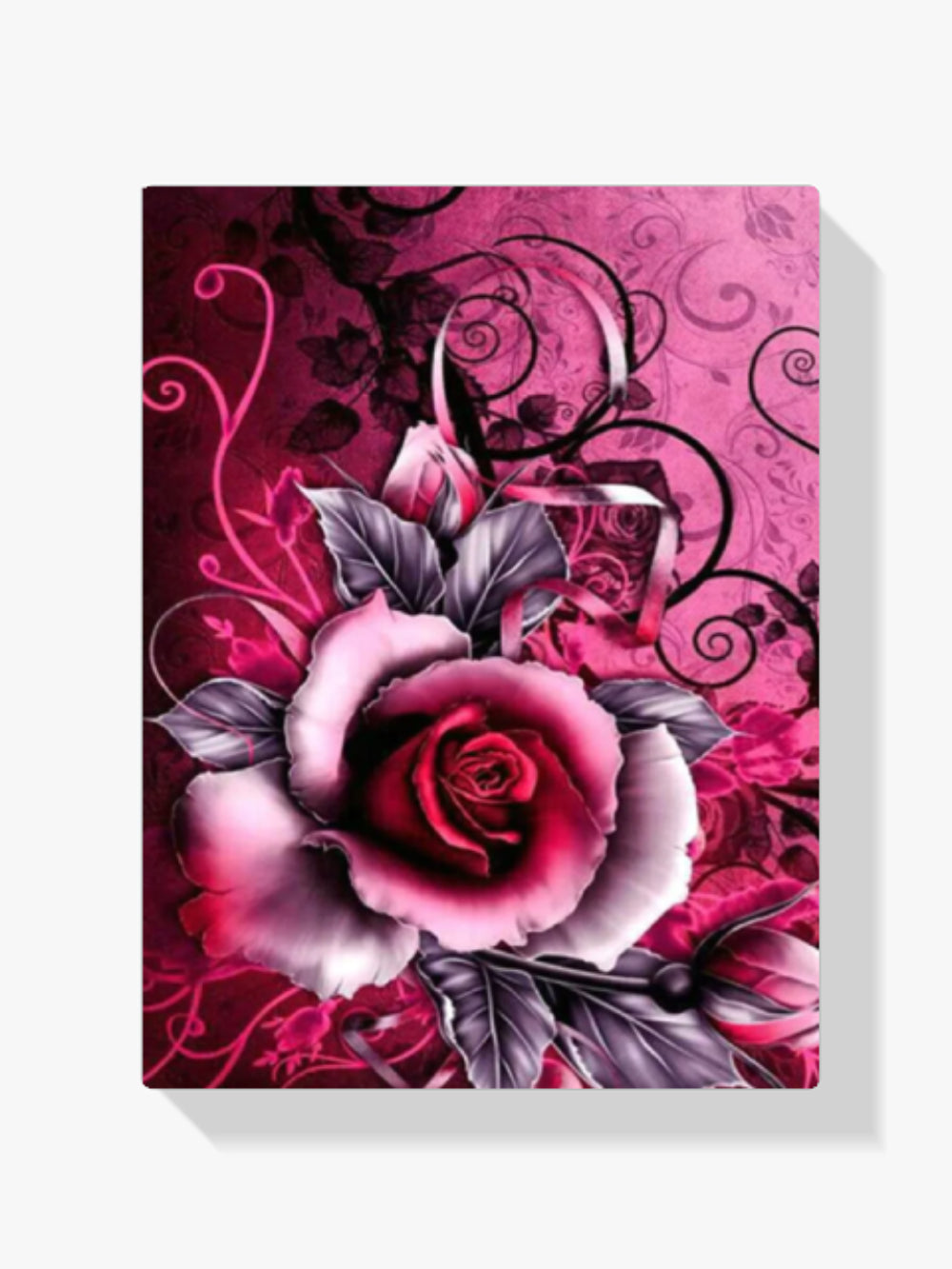 Rosa Rose - Malen nach Zahlen