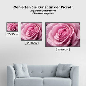 Rosa Rose - Malen nach Zahlen