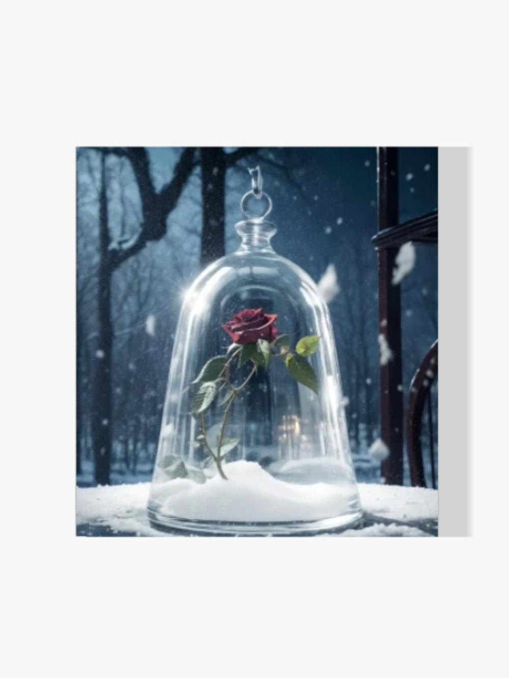 Rose im Glas - Malen nach Zahlen
