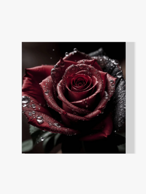 Rote Rose - Malen nach Zahlen