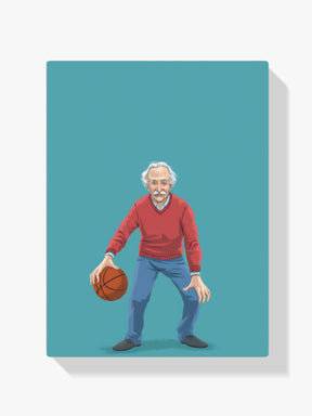 Schilderen-op-nummer-Basketbalspeler-Albert-Einstein