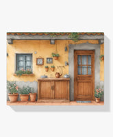 Malen nach Zahlen &#8211; Charmante rustikale Terrasse