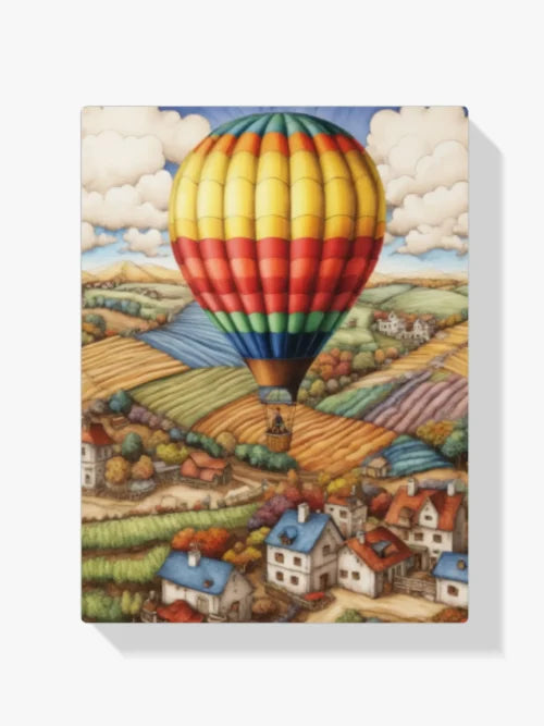Malen nach Zahlen &#8211; Bunter Heißluftballon