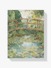 Malen nach Zahlen &#8211; Garden bridge over water lilies
