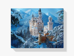 Schloss Winter - Malen nach Zahlen