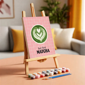 Måla efter siffror - 6 minimålningar | Set med abstrakta affirmationer